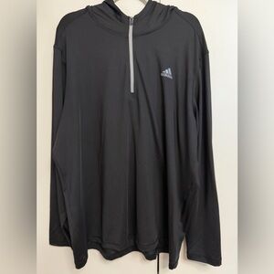 adidas Golf Black 2XL Long Sleeve 1/4 Zip